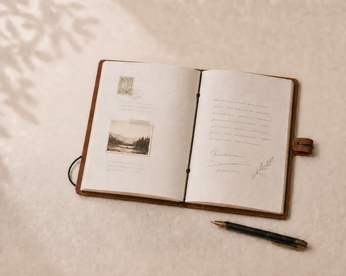 Personalized Leather Writing Journal