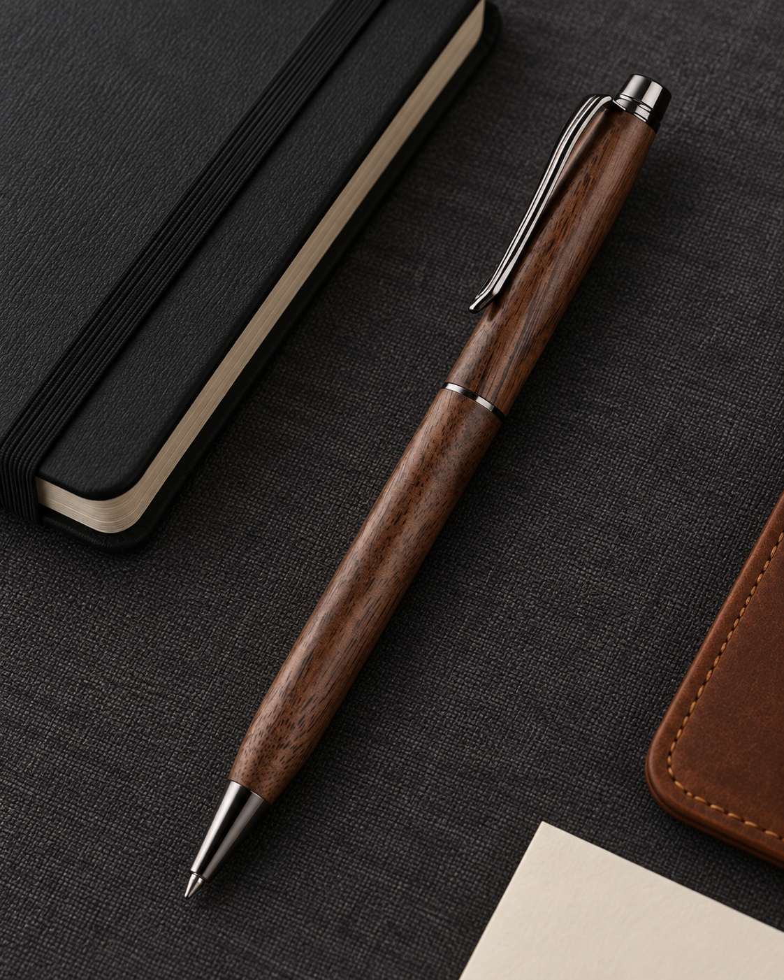 Morrow walnut wood gift pen